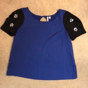 Royal blue blouse